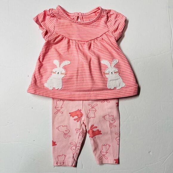 Carter’s Just One You Pink Rabbit Outfit   Sz NB   NWOT - Picture 1 of 5